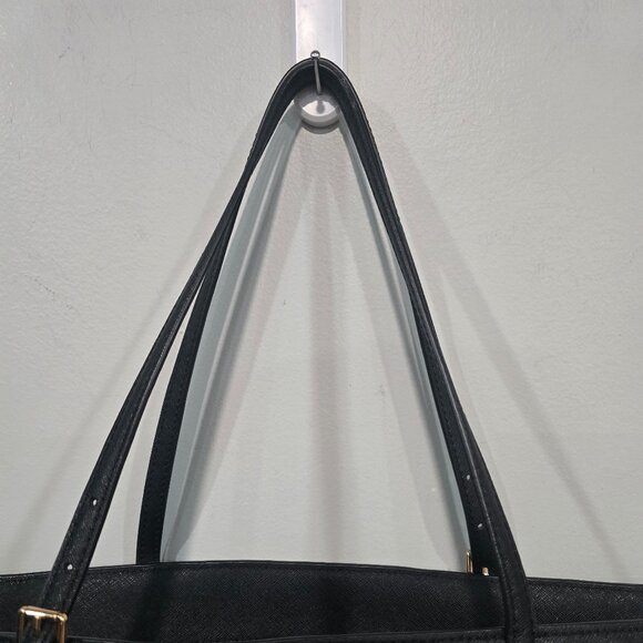 Tory Burch Large Black Leather Emerson Tote w/Gold Tone Hardware & Logo - EUC - Picture 3 of 11